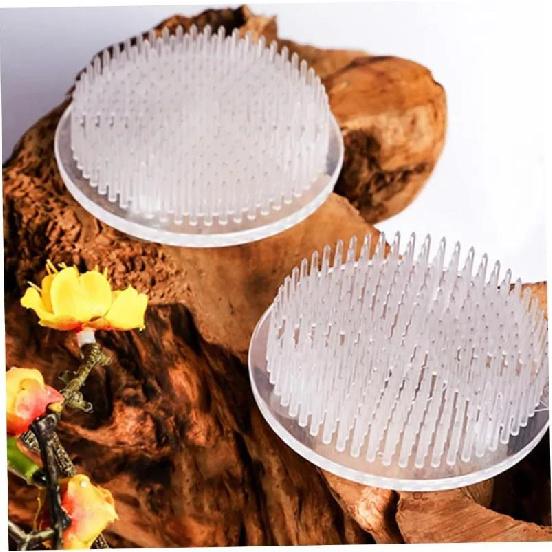 Round Ikebana Stem Holder Suction Cup Transparent Flower Arrangement Base Flower Fixing Bracket Vases Floral Fixed Base Holder Cup Holders 5