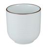 Hakusan Porcelain Yunomi X 230ml White Porcelain Hasami Made In Japan (Large, White) (Approx. 8 7.5cm) Thousand-Step Design, HAKUJISENDAN, Ware,