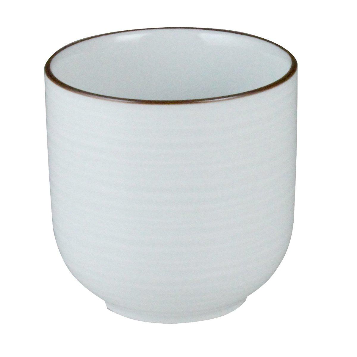 

Hakusan Porcelain Yunomi x 230ml White Porcelain Hasami Made in Japan (Large, White) (Approx. 8 7.5cm) Thousand-Step Design, HAKUJISENDAN, Ware, белый
