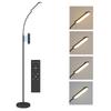 Living Room Floor Lamp with Remote Control, Touch Control, Adjustable Color Temperature and Brightness, Black