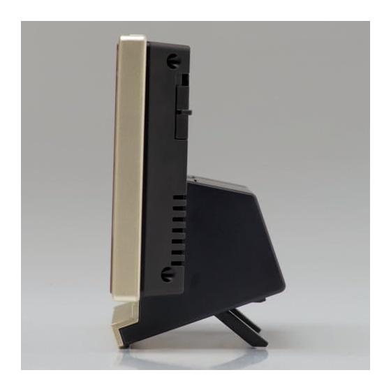 Seiko Clock Alarm Clock, Table Clock, Natural Table Clock, Radio Wave, Digital Calendar, Temperature, Humidity Display, Visible at Night, Always On,