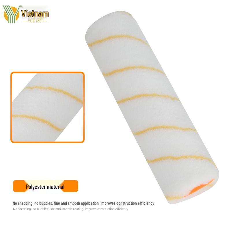 9-Inch No Dead Corner Latex Paint Roller Brush for Walls - Short Fine Bristle 1 roller head