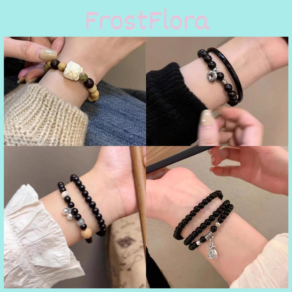 Dance White Lion Glass Bracelet Unique Carving For Men And Women Retro Chinese Style