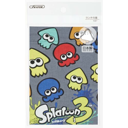 Skater Children's Lunch Box Drawstring Bag with Gusset Kids Made in Japan Splatoon 3 Boys KB7