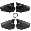 Seitenspiegelabdeckung für Clio 4 IV 2012-2020 Renault Autozubehör RS GT Glänzend Piano Schwarz Tuning Auto Sport Fledermaus Design