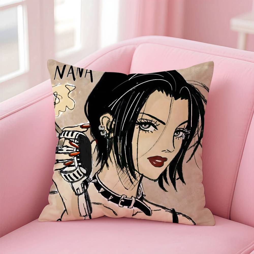 Прибытие N-Nana Аниме Наволочка с принтом наволочка гостиная диван чехол для подушки декор комнаты для спальни 16x16Inch