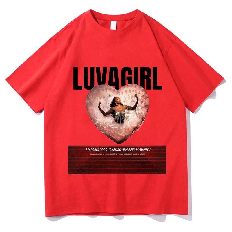 Coco Jones LUVAGIRL T Shirts Merch for Unisex and Women Tour 2026 TShirts Fan Merch Boys Girls Tour Dates Short Sleeve Tee Clothes S