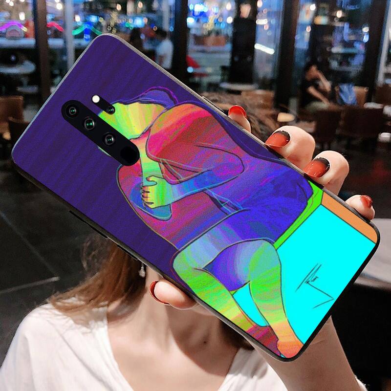 Digital Art Love Trippy psychedelic Phone Case for Redmi 9A 8A 7 6 6A Note 9 8 8T Pro Max Redmi 9 K20 K30 Pro