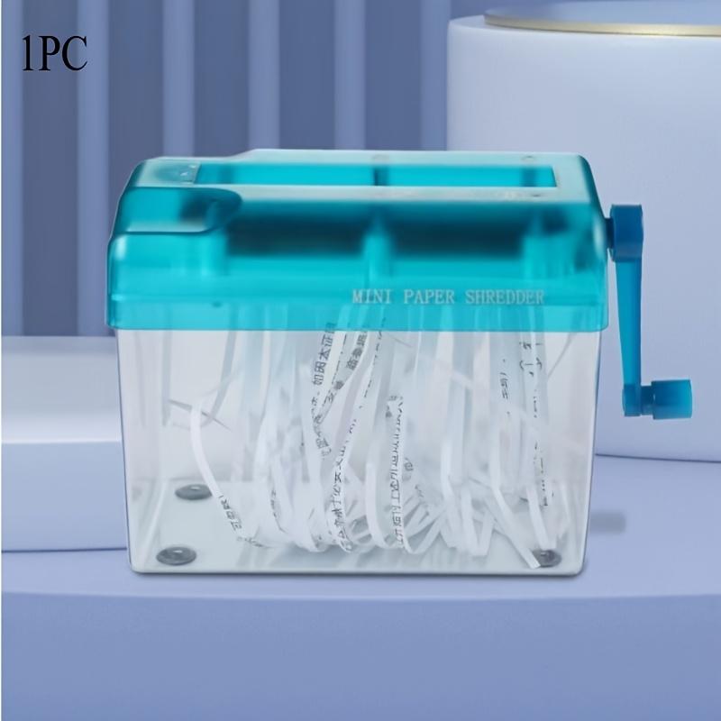1pc Easy-to-Use Manual Paper Shredder for A4/A6 Sheets | Space-Saving Cross-Cut Design, Non-Slip Base | Ideal for Office