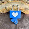 Luggage Lock Portable Anti-theft Colorful Concentric Heart Design Lock for Gym Locker Travel Backpack Baggage