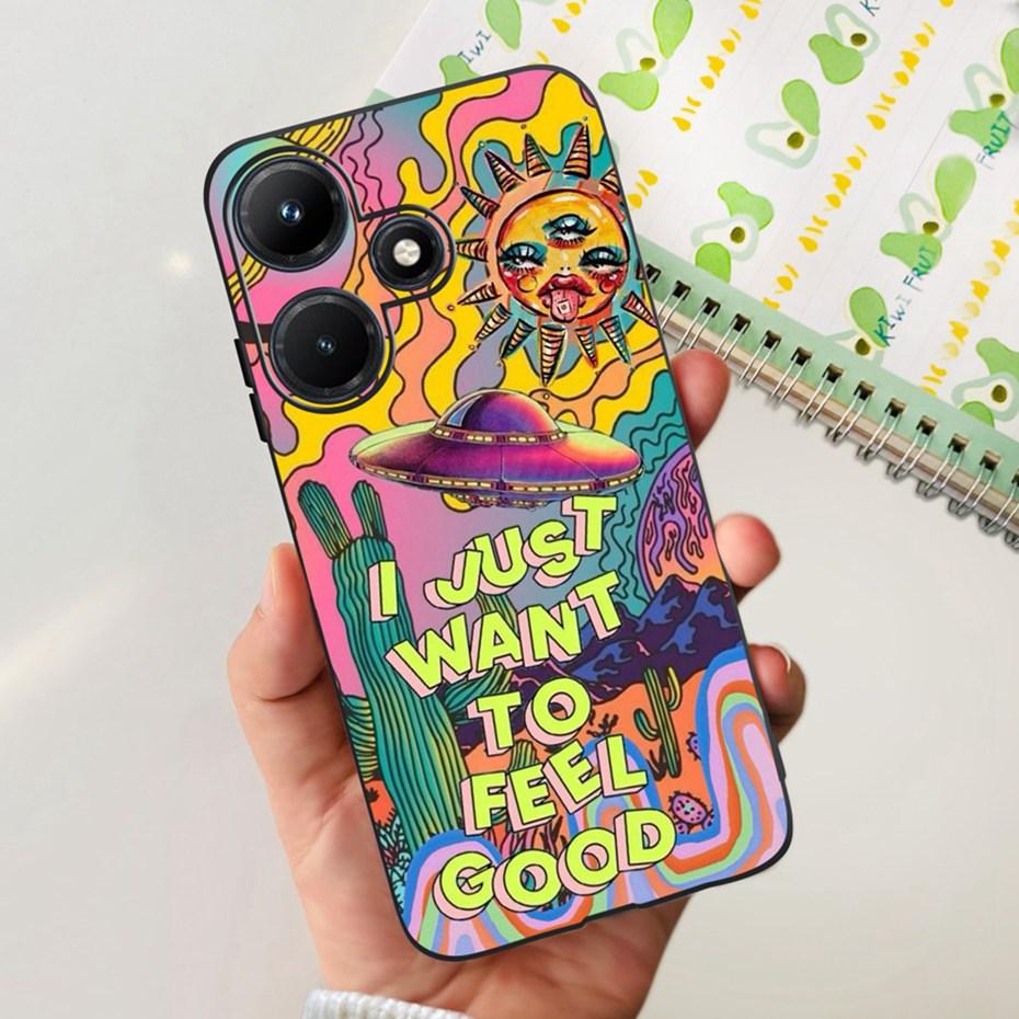Cute Phone Case For Infinix Hot 30i Hot30 30 Play NFC 2023 Soft Silicone TPU Back Cover For Infinix Hot30i Hot 30 30Play