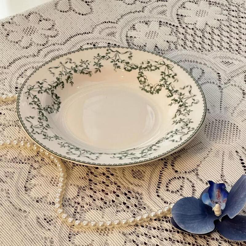 Modern Ceramic Straw Hat Soup/Salad Plate