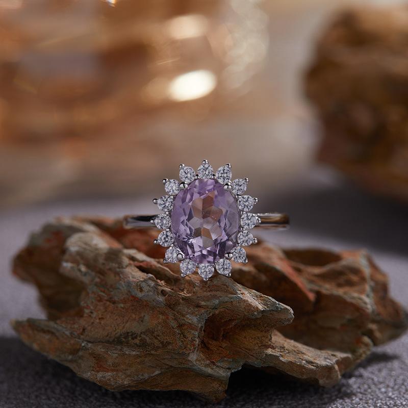 Princess Diana Premium S925 Sterling Silver 18K Gold Natural Treasure Necklace Pigeon Egg Pendant Clavicle Chain Does Not Fade