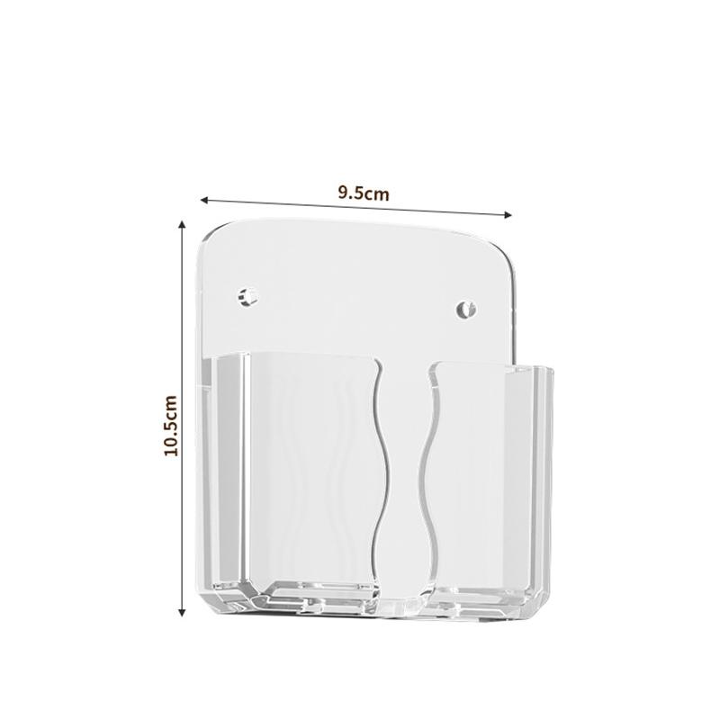 Mobile Phone Wall Holder Universal Cellphone Charge Storage Box Organizer TV Remote Control Hanging Stand Bracket Charging Dock