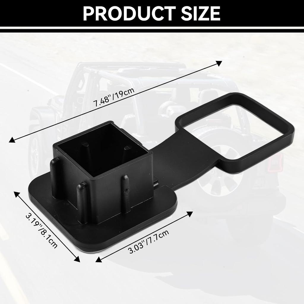 Trailer Hitch Cover Dust-Proof Hook Plug Tow Accessories Insert Receiver Tube Class 3 4 5 Cap Fit for 2'' Inch Hitch Receiver