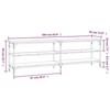 VidaXL Meuble TV sonoma gris 160x30x50 cm bois d'ingénierie 826752