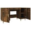 Vidaxl Desk, Smoked Oak, 140X50X75 Cm, Wood-Based Material
