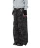 AAKAM Knee Pin-Tuck Camo Zippered Cargo Pants (Black)