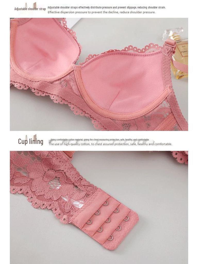 Young Girl Lace Gathered Push-Up Bra Set - Wire-Free + Single Piece Option