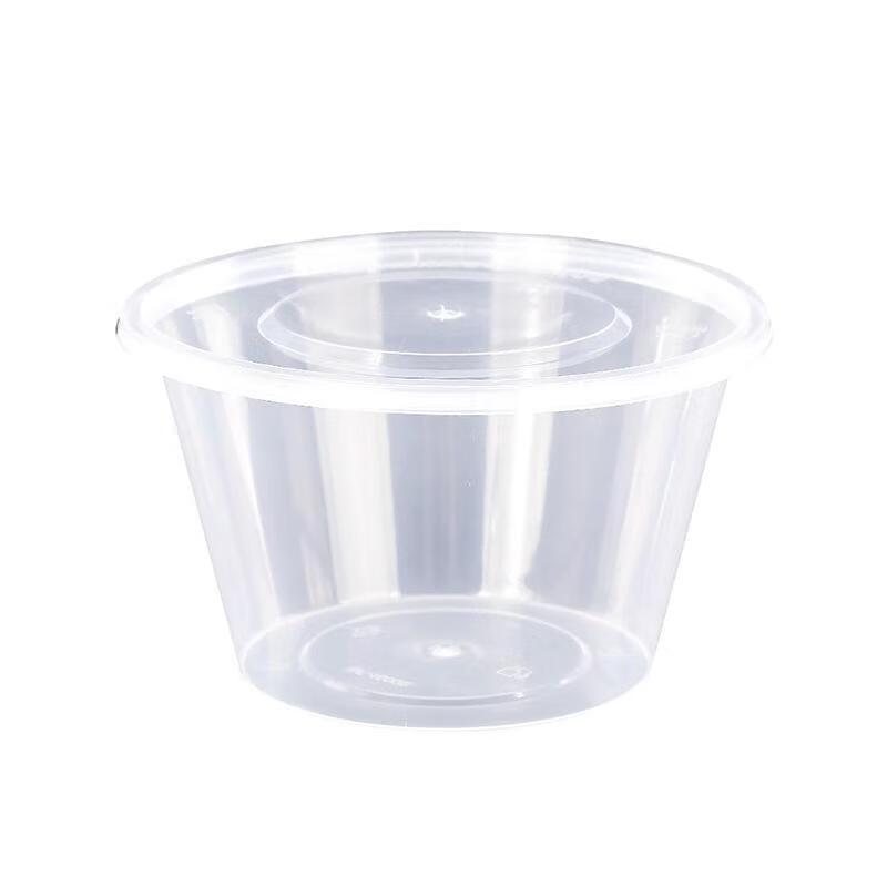 Disposable Transparent Round Food Containers with Lids