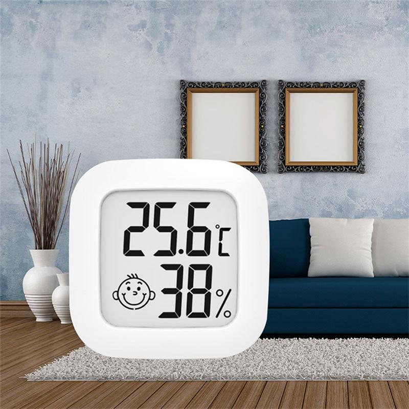Lcd Electronic Digital Temperature Humidity Meter Thermometer Indoor Clock