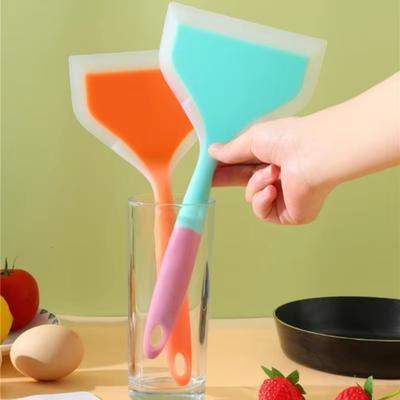 Durable Wide Silicone Spatula Heat Resistant Flexible Fish Spatula Soft Kitchenware Nonstick Turner Pizza Tool