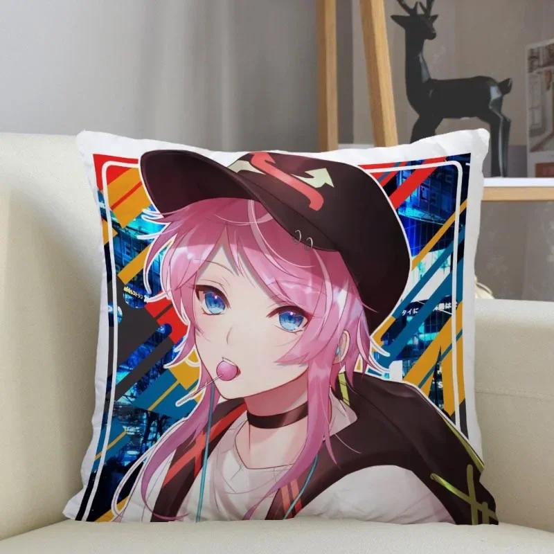 Hypnosis Mic -Division Rap Battle Pillowcase Home Decoration 45x45cm Zipper Square Pillowcase Throw Pillow Cover Drop Shipping