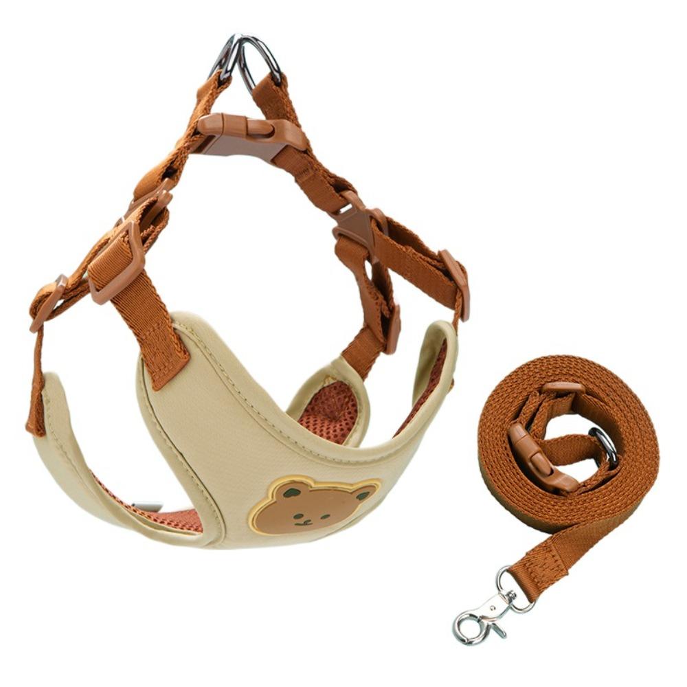 Lightweight Leash Set Adjustable Vest Harness Pet Accessories Pet Dog Harness  Small Medium Dog