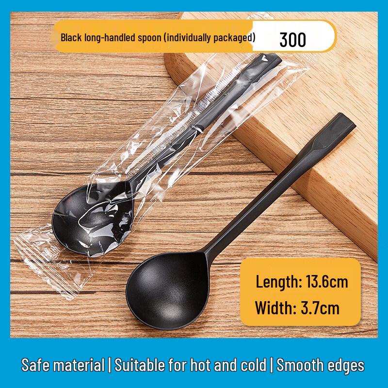 ZISIZ Disposable Plastic Soup Spoon