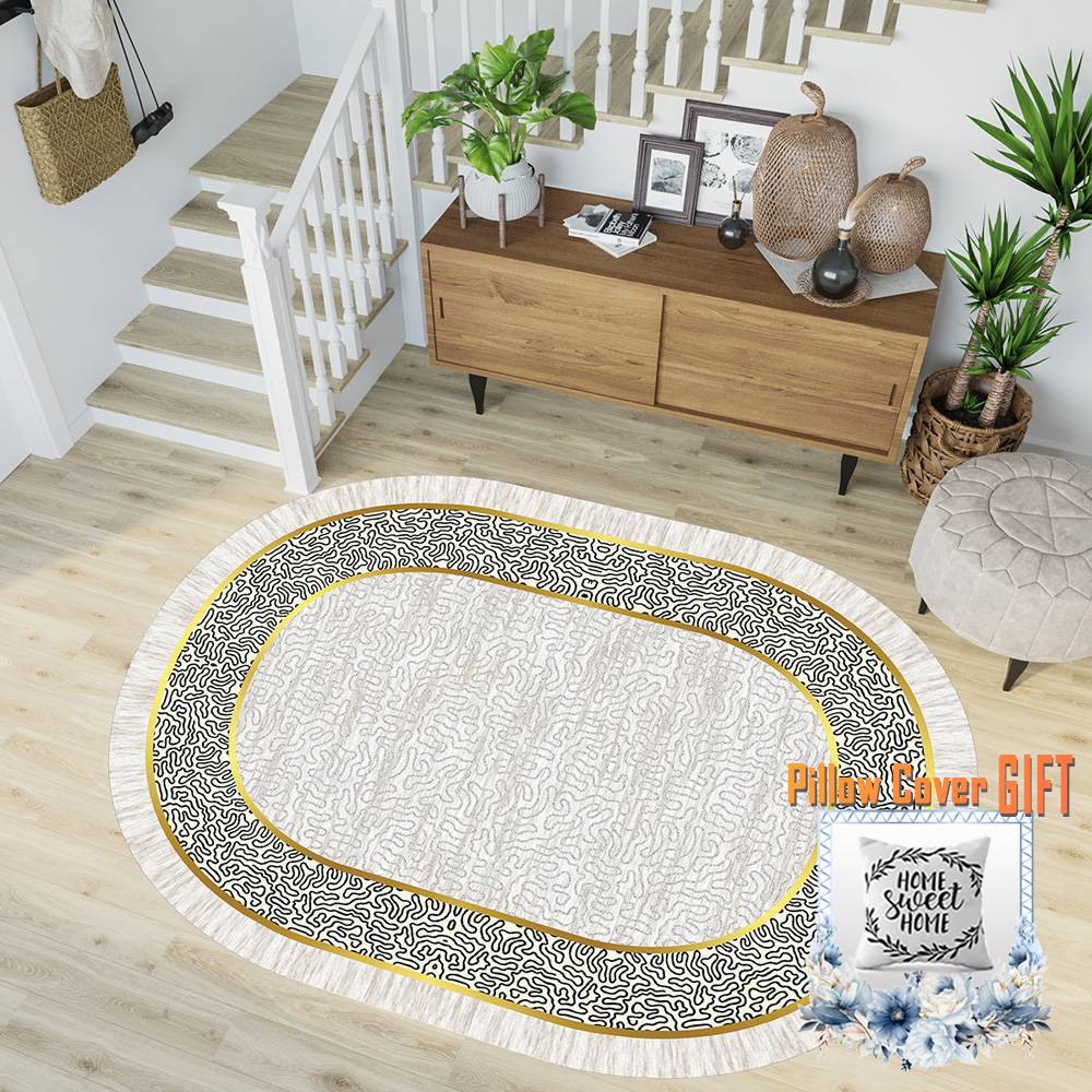 

Mosimoso Home RC1738 Ковер с кожаной подошвой и цифровой печатью