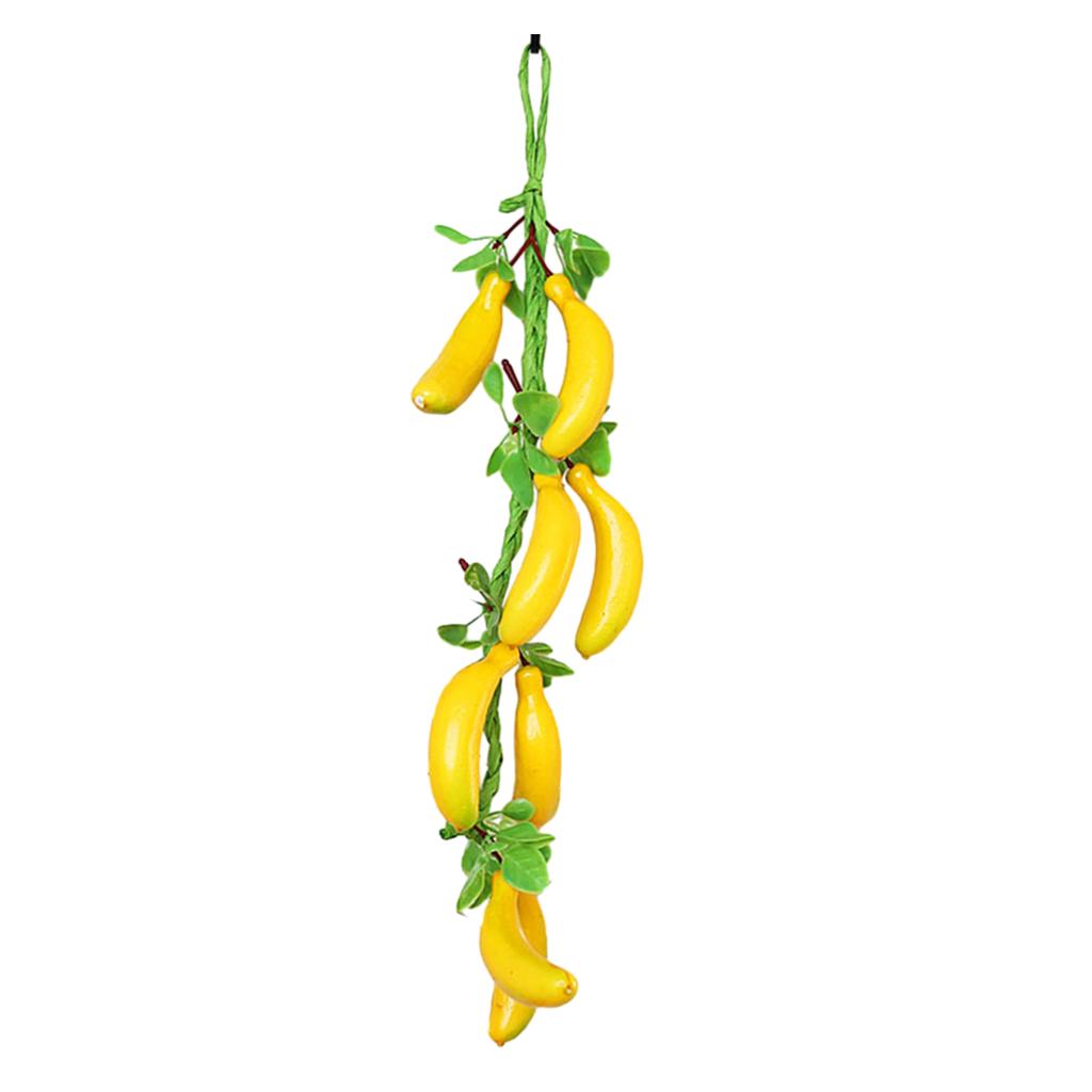 1Set Artificial Hanging String Simulation Lifelike Vegetable Fruit Garland Vine for Home Kitchen Farm Party Wall Decor