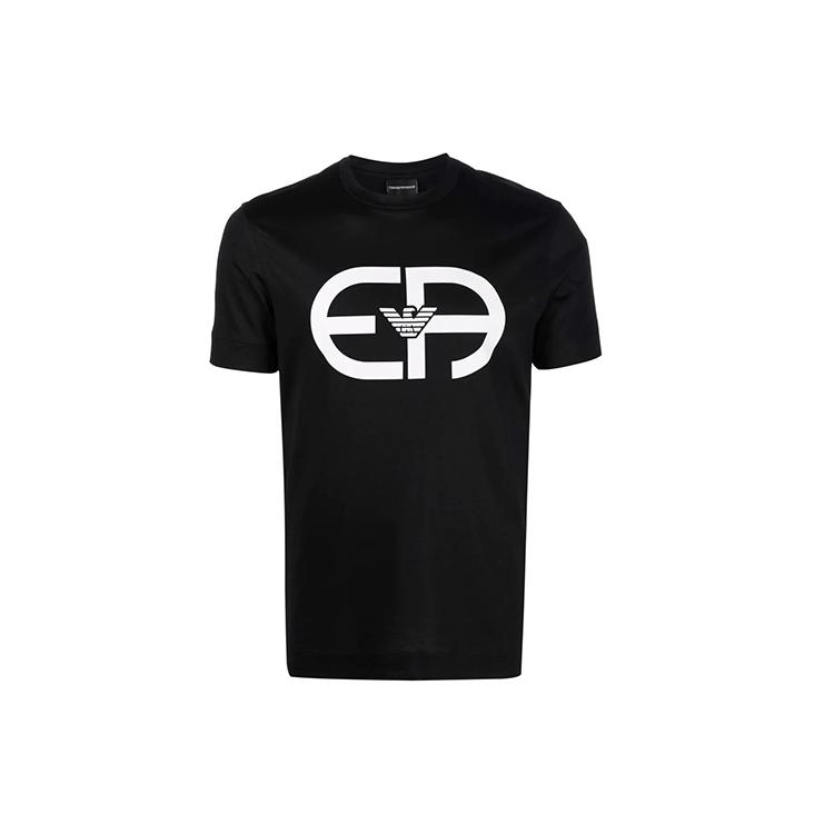 EMPORIO ARMANI Pre Owned Logo print T shirt 6K1T74-1JUVZ-0999
