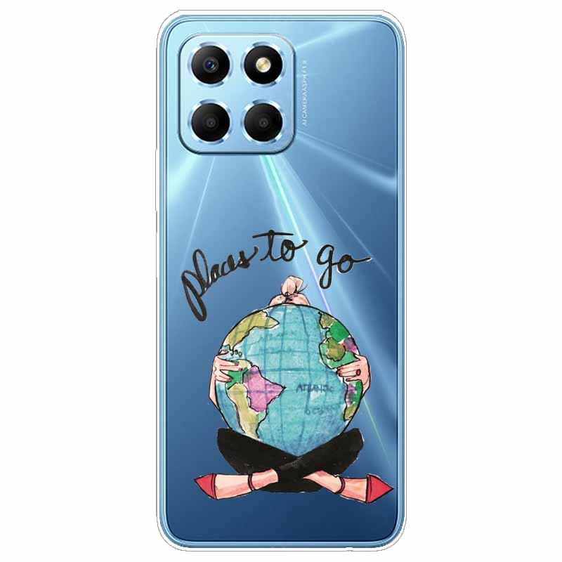 For Honor X6 Case HonorX6S Transparent Soft TPU Silicon Phone Cover For Huawei Honor X6S 2022 Case 6.5 Inche VNE-LX1 Clear Funda