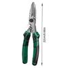 Professional Tin Snips With Crimper Pliers Tool Hexagonal Key Serrated Blade Ergonomic Comfortable Grip Nonslip Design