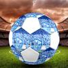 Pallone da Calcio FC Magdeburg, colorato, adatto a tutte le età, cucito a macchina, materiale PVC, qualità da competizione, durevole e ad alto rimbalzo