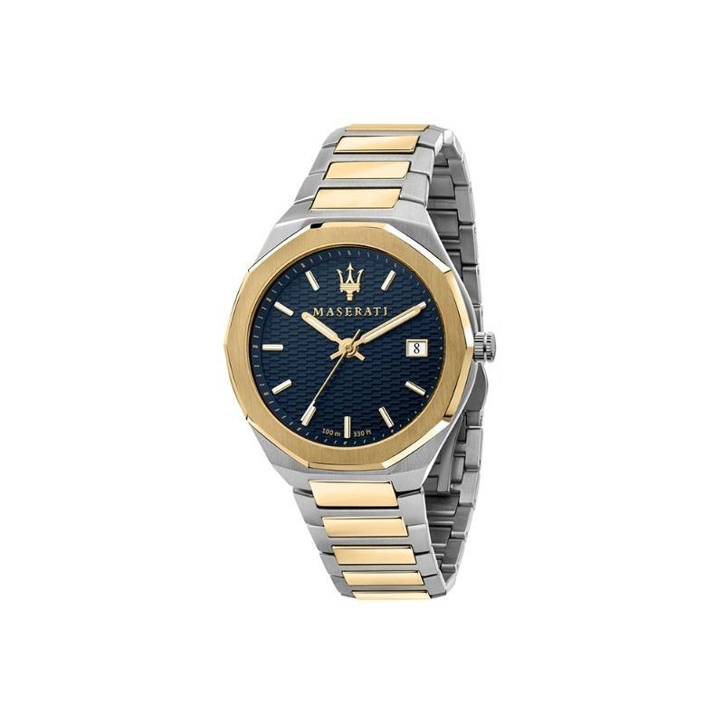 Maserati Stile Blue Bicolor Gents Quartz Watch R8853142008 синий