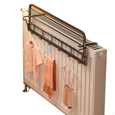 Radiateur Chauffant Séchoir à Linge Facile à Installer Pliable avec Crochet Espace Pratique