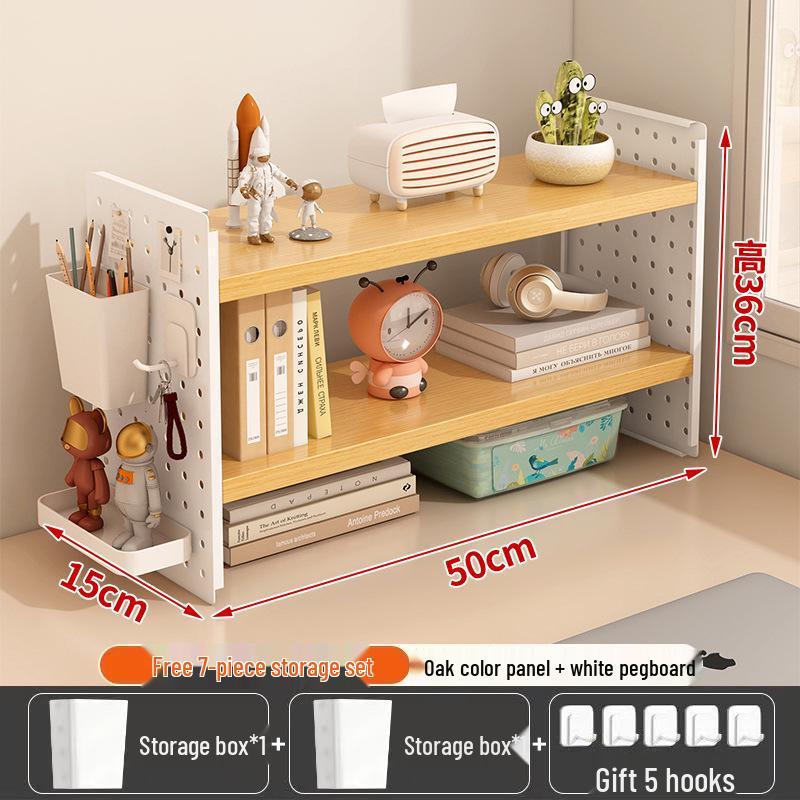 Pegboard Desktop Organizer: Multi-layer Storage Rack for Dorm, Home, or Office Desk