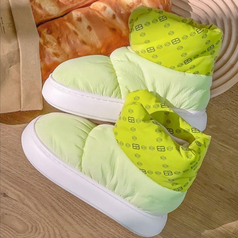 Waterproof Down Women Cotton Shoes Keep Warm Plush Thick Bottom Non-Slip Winter Snow Boots Outside Female Platform Footwear