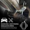 Rear Muffler Hanger Exhaust Clamp 25Inch 3Inch With Hook For Automobile Heavy Duty Exhaust System Installation Car Parts 1 Pcs