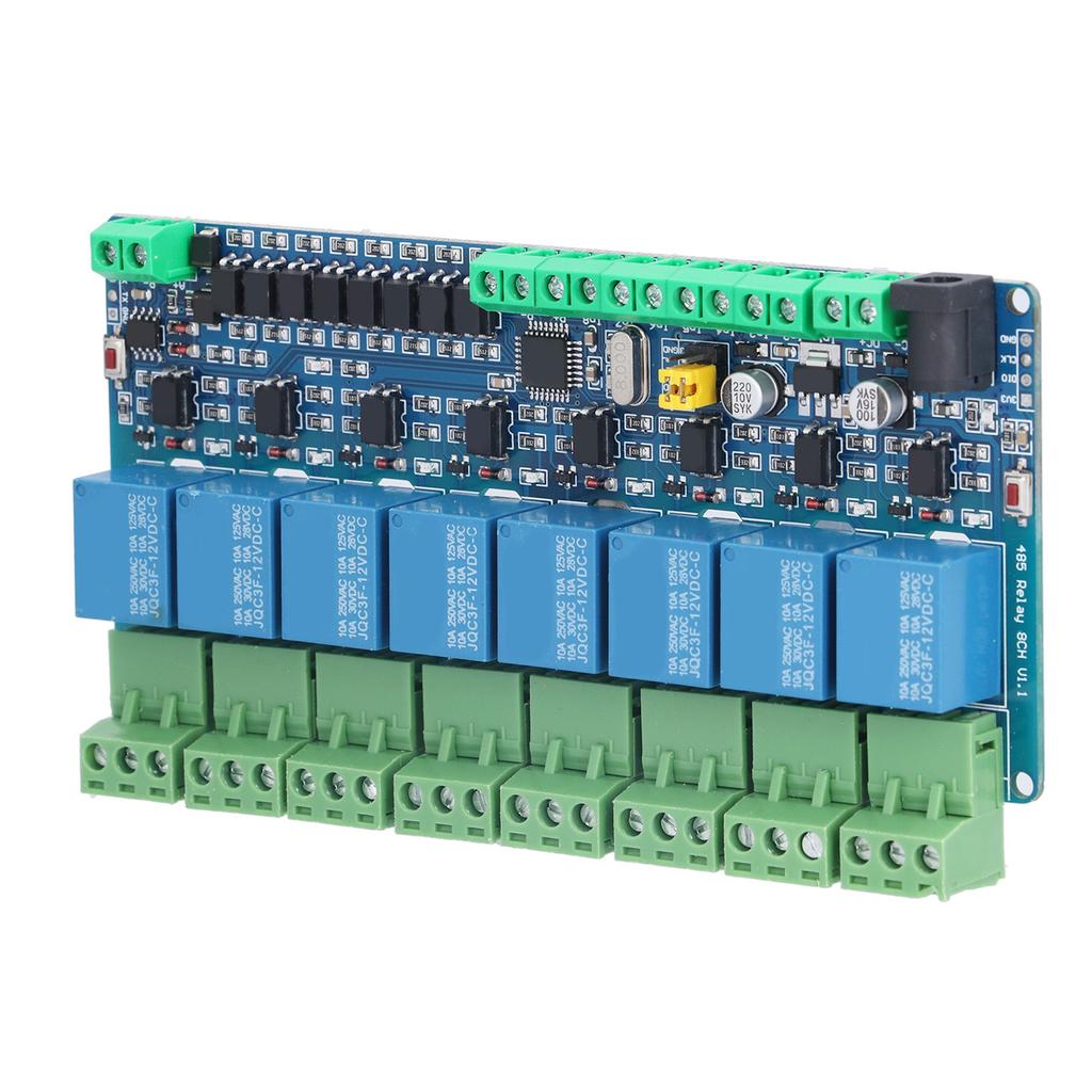 Relaismodul 8 Kanäle Optokoppler Isoliertes Ein-Ausgangs-Board Steuerung Elektronische Komponente 12V