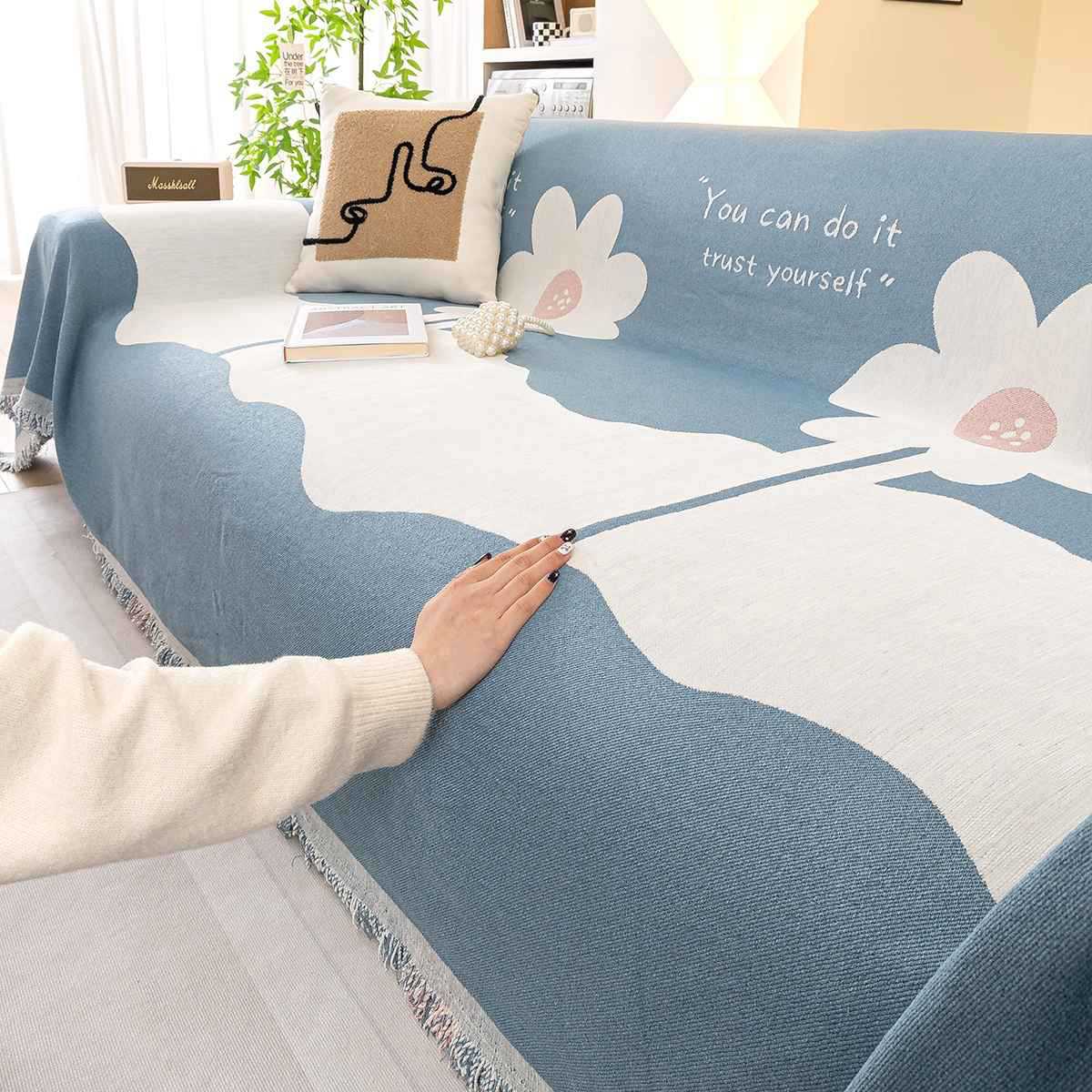 

2025 new sofa towel, a whole cover, all-season universal anti-cat scratch, high-end chenille universal sofa cover 180*130cm