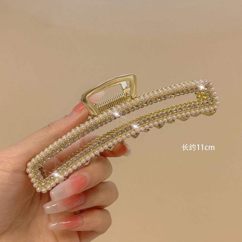 Alloy Womens Back-of-Head Grabber Large High-End Hair Claw Clip Summer 2026 Shark Clip Headpiece Japan and Korean Style