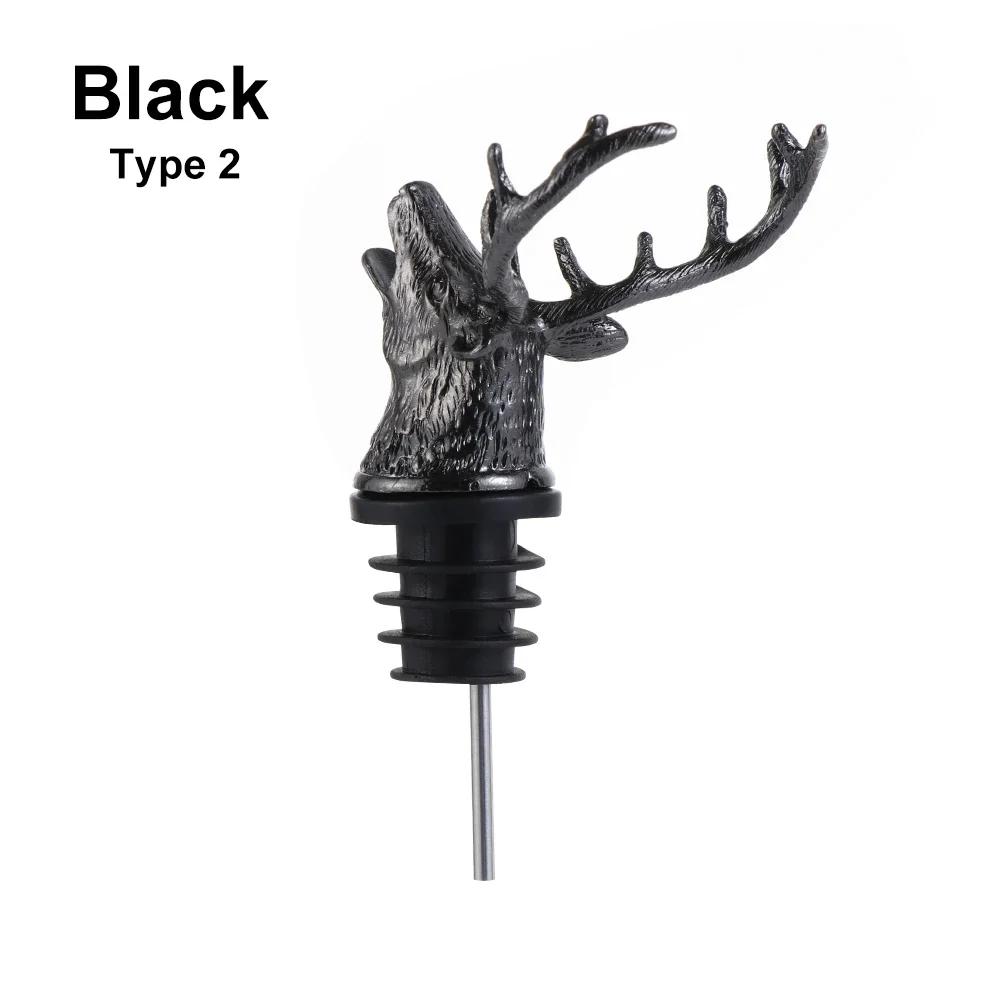 1 PC Wolf Head Wine Pourers Wine Mouth Wine Guide Pour Wine Stopper Zinc Alloy Wine Stopper Bartender Tool Wine Accessories