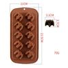 Halloween Mold Baking Cookie Mold Chocolate Wizard Hat Skull Ice Grid DIY Dropper Pumpkin Shape