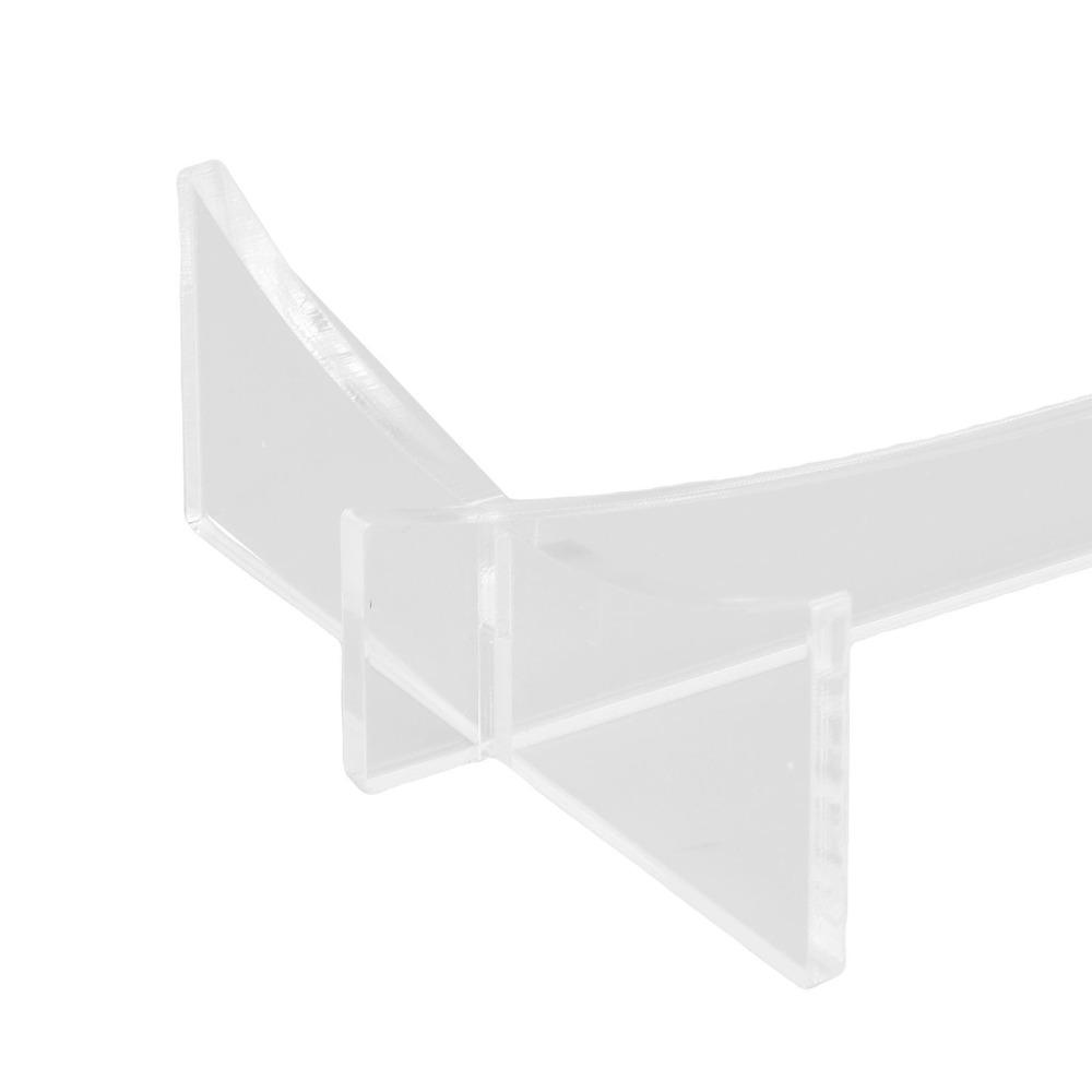 2 Pcs Acrylic Acrylic Display Holder 15x8.9x3.4cm Rugby Ball Display Stand For Sports Balls