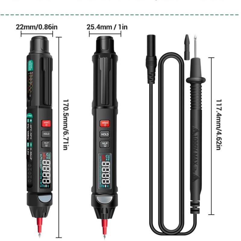 New ANENG A3008 Pen Type Multimeter 6000 Count Non-Contact Professional Automatic Range Voltmeter Current Meter High Precision NCV Intelligent Tools
