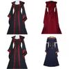 Women's Cosplay Halloween Party Dress Vintage Gothic Medieval Costume