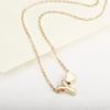 Women Fashion Simple Design Heart Shape 26 Letter Pendant Necklace Jewelry