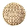 Bohemian Stil Bambus Gewebter Obstkorb Handgewebte Textur Runde Form Handgemachte Bambus Schale Buntes Sieb Haushalt